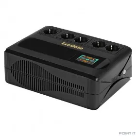 Exegate EX295686RUS ИБП ExeGate NEO Smart BU-1000.LCD.AVR.5SH &lt;1000VA/500W, цветной LCD-дисплей, AVR, 5*Schuko, Black&gt;