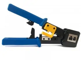 Инструмент обжимной для коннекторов со сквозным отверстием EZNetko plug RJ-45 (8p8c); RJ-11/RJ-12 (6p2c/6p4c/6p6c)