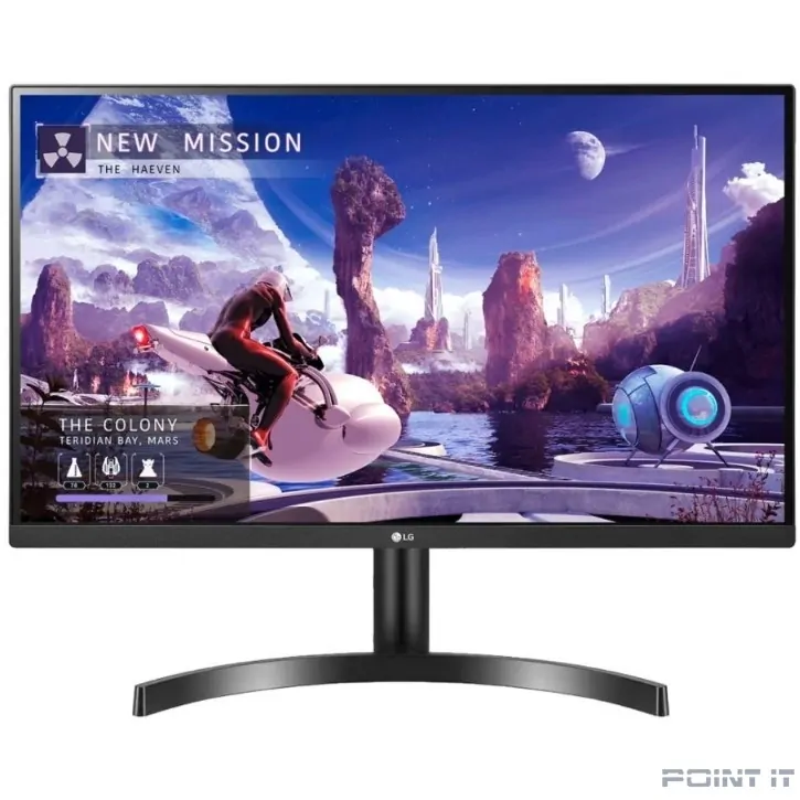Монитор LCD LG 27" 27QN600-B черный {IPS 2560x1440 75Hz 5ms 178/178 8bit(6bit+FRC) 350cd 1000:1 HDR10 Headph.Out vesa}