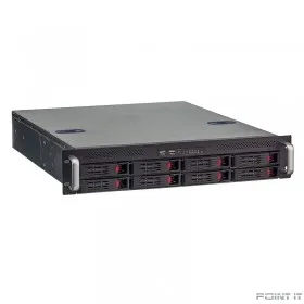 Exegate EX281292RUS Серверный корпус ExeGate Pro 2U550-HS08 &lt;RM 19&quot;,  высота 2U, глубина 550, БП 1U-700ADS, 8xHotSwap, USB&gt;