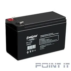 Exegate EP129860RUS Аккумуляторная батарея Exegate Power EXG1290, 12В 9Ач, клеммы F2