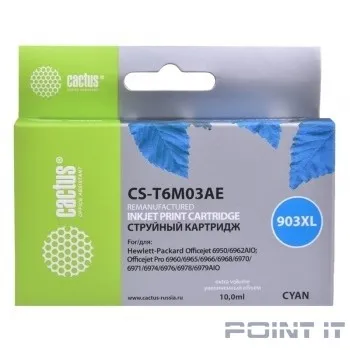 Картридж струйный Cactus №903XL CS-T6M03AE голубой (825стр.) для HP OJP 6950/6960/6970