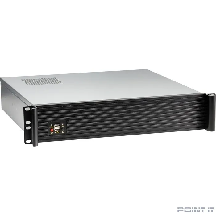 Exegate EX281969RUS Серверный корпус ExeGate Pro 2U420-06 <RM 19", высота 2U, глубина 420, БП 2U-600ADS, USB>