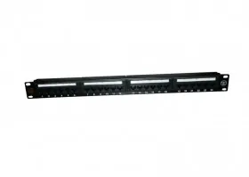 Патч-панель UTP, 19&quot;, 24 порта RJ45, cat.5е, 1U, Dual Type, Netko СКС, &quot;J&quot;
