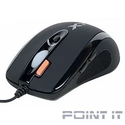 A4Tech X(7)-710BK (черный) USB, 2000dpi, встр. память 16Кб, 1000ГЦ, 7 кнопок. [94397]