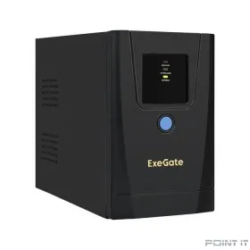 Exegate EX292768RUS ИБП ExeGate SpecialPro UNB-650.LED.AVR.1SH.2C13.RJ.USB &lt;650VA/360W, LED, AVR,1*Schuko+2*C13, RJ45/11,USB, металлический корпус, Black&gt;