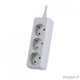 Perfeo Сетевой удлинитель с заземлением &quot;POWERMATE&quot;,PF_A4689 (7,0м, 3 розетки, белый (PF-PE-3/7,0-W))