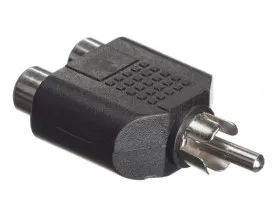 Переходник 2 гнезда RCA-штекер RCA, NETKO Optima