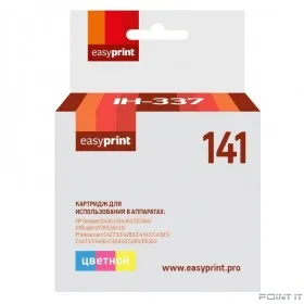 Easyprint CB337HE  Картридж (IH-337) №141 для HP Deskjet D4263/D5360/Officejet J5783/J6413, цветной