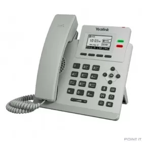 Телефон SIP Yealink SIP-T31P, 2 линии, PoE, БП в комплекте,светло-серый (SIP-T31P Light Gray)