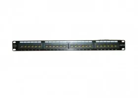 Патч-панель UTP, 19&quot;, 24 порта RJ45, cat.6, 1U, Dual Type, Netko СКС, &quot;J&quot;