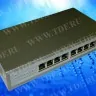 NS10829P PoE, коммутатор, настольный, 9 портовый, 8 PoE 802.3af 100Mbit портов, 15.4W, 1 Uplink 1Gbit порт, кабель питания ЕВРО, серый