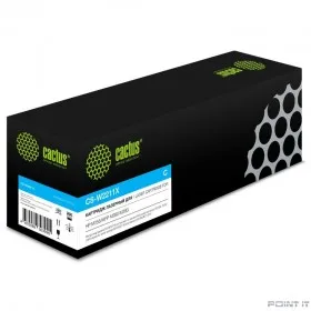 Картридж лазерный Cactus CS-W2211X голубой (2450стр.) для HP M255/MFP M282/M283