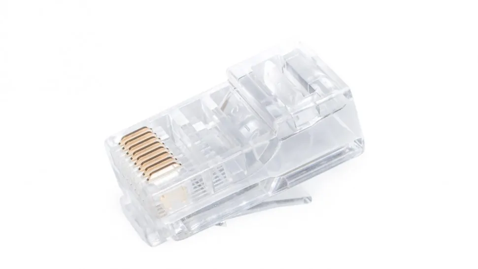 Коннектор RJ-45 Netko (8p8c) cat.5е, для одножильного и многожильного кабеля (нож с 2-мя зубцами), 100шт. (от 10000 шт) "A"