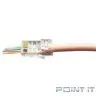 Hyperline PLEZ-8P8C-U-C6 Разъем легкой оконцовки RJ-45 (8P8C) под витую пару, категория 6 (50 µ"/ 50 микродюймов), универсальный (для одножильного и многожильного кабеля) (1 шт.)
