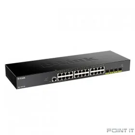 D-Link DGS-1250-28X/A1A  Настраиваемый коммутатор 2 уровня c 24 портами 10/100/1000Base-T и 4 портами 10GBase-X SFP+