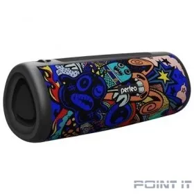 Perfeo Bluetooth-колонка &quot;ZAYA&quot; 14W, MP3 USB-TF, AUX, FM, HANDS FREE, TWS граффити [PF_D0347]