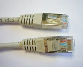 Патч-корд Technolink FTP4 cat 5e, 0.5м, ВС, серый, литой коннектор РАСПРОДАЖА