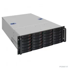 Exegate EX292260RUS Серверный корпус ExeGate Pro 4U660-HS24 &lt;RM 19&quot;, высота 4U, глубина 660, без БП, 24xHotSwap, USB&gt;