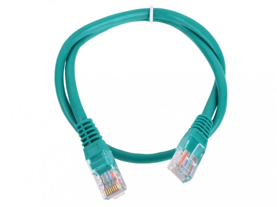 Патч-корд Netko СКС UTP4 cat.5e, 1.5м, BC, зеленый,