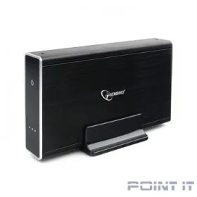 Gembird EE3-U3S-80 Внешний корпус 3.5&quot; чёрный, USB 3.0, SATA, HDD/SSD, до 2 Тб, алюминий