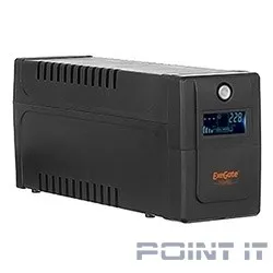 Exegate EP285568RUS ИБП ExeGate Power Smart ULB-650.LCD.AVR.EURO &lt;650VA/360W, LCD, AVR, 2 евророзетки, Black&gt;