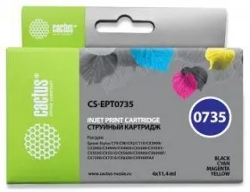 Картридж COLOR 45.6ML CS-EPT0735 CACTUS