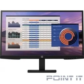 Монитор LCD HP 27&quot; P27h G4 {FHD IPS, 250 cd/m2, 1000:1, 5ms, VGA, HDMI, DisplayPort, height, anti-glare, Plug and Play, Black }