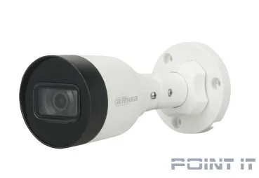 DAHUA DH-IPC-HFW1230S1P-0280B-S5 Уличная цилиндрическая IP-видеокамера 2Мп, 1/2.8” CMOS, объектив 2.8мм, ИК-подсветка до 30м, IP67, корпус: металл, пластик