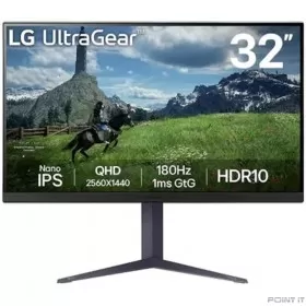 Монитор LCD LG 31.5&quot; 32GS85Q-B UltraGear черный {IPS 2560x1440 180Hz 1ms 2xHDMI DisplayPort USB Pivot} [32gs85q-b.aruz]