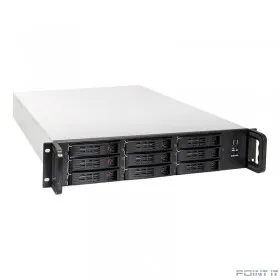 Exegate EX284961RUS Серверный корпус ExeGate Pro 2U650-HS09 &lt;RM 19&quot;, высота 2U, глубина 650, без БП, 9xHotSwap, 2*USB&gt;