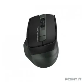 Мышь A4 Fstyler FB35 зеленый/черный оптическая (2000dpi) беспроводная BT/Radio USB (6but) {1379899}