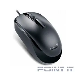 Genius DX-120 Black {мышь оптическая, 1000 dpi, 3 кнопки+колесо прокрутки, провод 1,5 м, USB} [31010105100/31010010400]