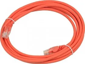 Патч-корд Netko СКС UTP4 cat.5e, 3.0м, BC, LSZH, оранжевый