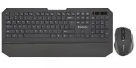 Беспроводная клавиатура/мышь BERKELEY C-925 RU BLACK 45925 DEFENDER