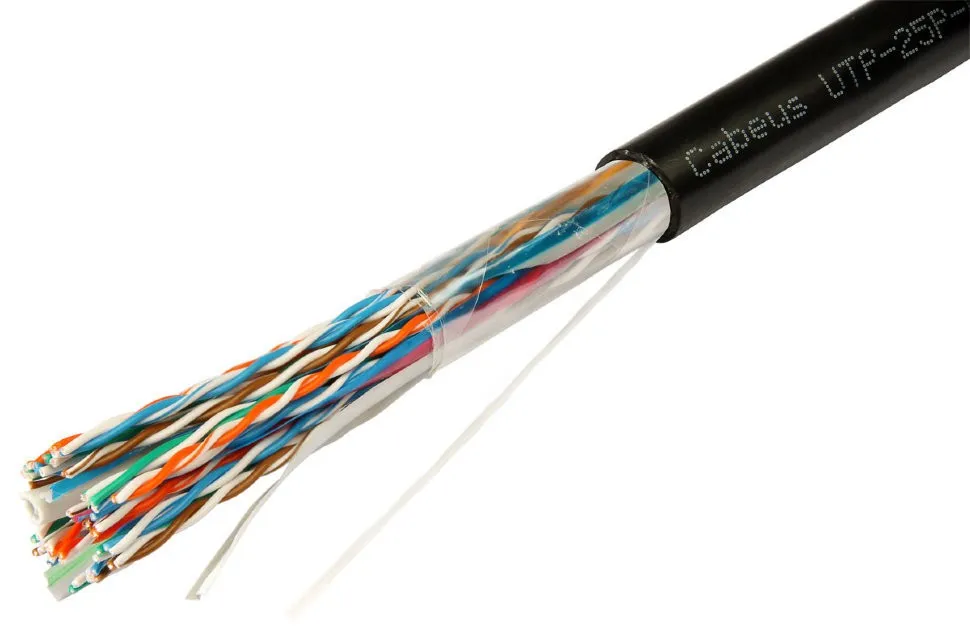 Кабель LC FTP25 cat.3, 305м, 0,40мм, наружный, черный