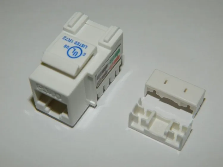 Модуль Keystone неэкранированный, RJ-45, cat.5е, 180°, под инструмент, белый, для патч-панели