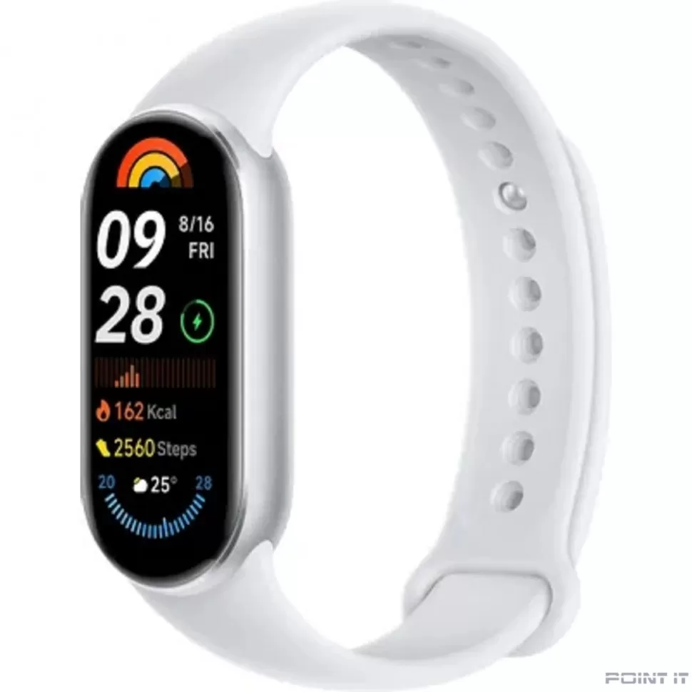 Фитнес-трекер Xiaomi Smart Band 9 1.62", серебристый / серебристый [bhr8340gl]
