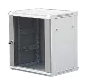 Шкаф настенный 12U серия WM (600х450х635), передняя дверь стекло, собранный, серый Netko