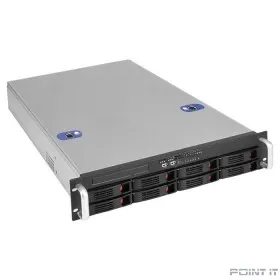 Exegate EX292255RUS Серверный корпус ExeGate Pro 2U660-HS08 &lt;RM 19&quot;, высота 2U, глубина 660, без БП, 8xHotSwap, USB&gt;