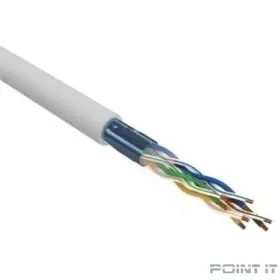 REXANT (02-0025 )Кабель витая пара F/UTP, CAT 5e, PVC, 4х2х0,52 мм, 24AWG, INDOOR, SOLID, серый, 305 м