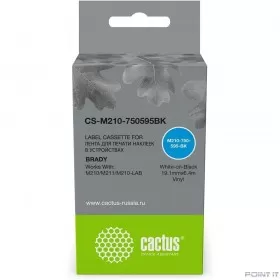 Картридж ленточный Cactus CS-M210-750595BK M210-750-595-BK для Brady M210/M211/M210-LAB