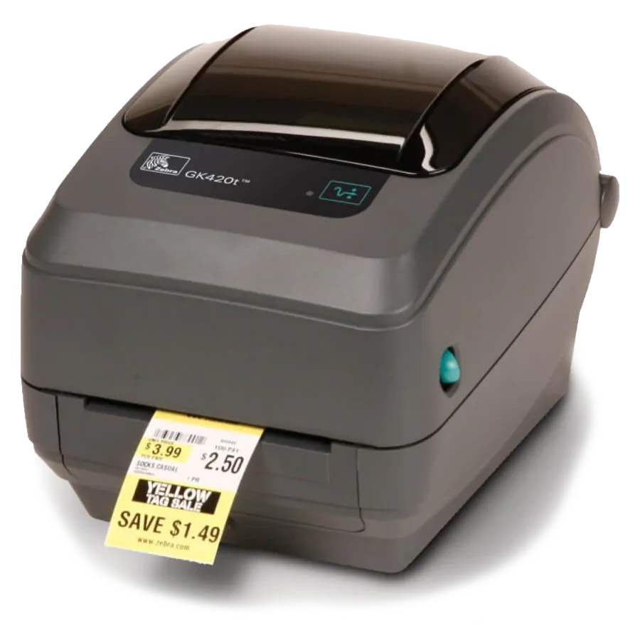 Принтер штрихкода (этикеток) Zebra GK420t (203 dpi, RS232, USB)