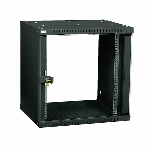 ITK Шкаф LINEA WE 9U 550x350мм дверь стекло черный