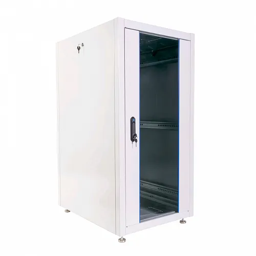 Шкаф телекоммуникационный напольный ЭКОНОМ 24U (600 × 600) дверь стекло, дверь металл