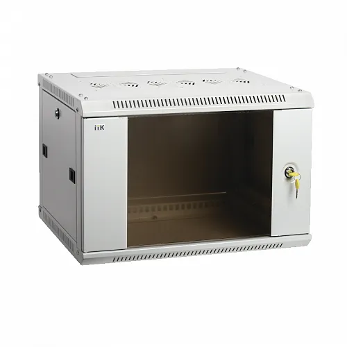ITK Шкаф LINEA W 18U 600x450 мм дверь стекло, RAL7035
