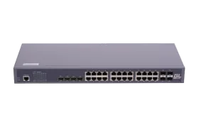 Управляемый коммутатор L2 GIGALINK 24 BASE-T 1000Mb/s портов, 4 Combo TX/SFP 10/100/1000Mb/s, 4 10G SFP+, 1 Console. 1U 19&quot;, 220V