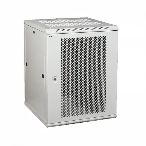 ITK Шкаф LINEA W 15U 600x600 мм дверь перфорированная, RAL7035