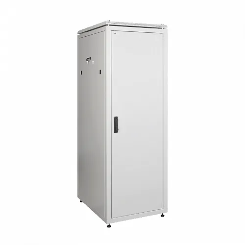 ITK Шкаф сетевой 19 LINEA N 28U 600х600 мм металлическая передняя дверь серый