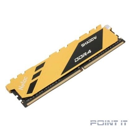 Модуль памяти Netac Shadow DDR4 3200Мгц 8Gb CL16 Yellow (NTSDD4P32SP-08Y)